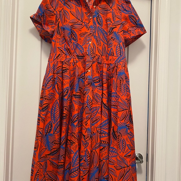 Alexis Tropical Short Sleeve Shirtdress - 1X (106) - Picture 5 of 5